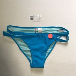 Forever 21 cut out bikini bottom turquoise